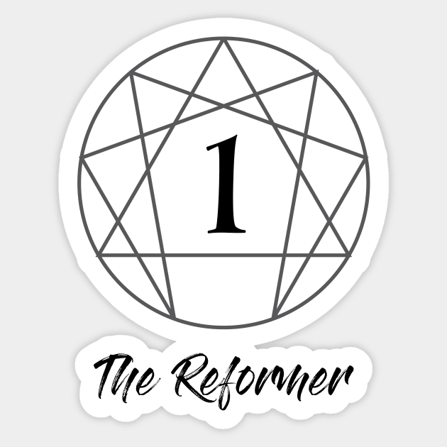 Enneagram One - The Reformer Sticker by enneashop